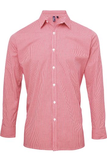 Image produit Chemise à micro carreaux Vichy à manches longues pour homme