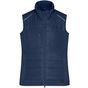James&Nicholson Ladies´ Hybrid Vest navy/navy