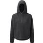 TriDri Sweat à capuche sherpa avec fermeture zippée 1/4 pour femme Tridri® charcoal