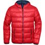 James&Nicholson Men's Down Jacket red/navy