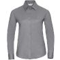 Russell Chemise Oxford cintrée manches longues femme silver