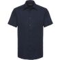 Russell Chemise Oxford cintrée manches courtes homme bright_navy