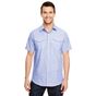 Burnside Woven Texture Shirt blue_white_heather