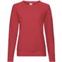 fruit of the loom Lightweight Raglan Sweat Lady-Fit rouge