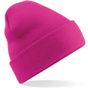 Beechfield Bonnet Original à revers fuchsia