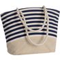 Kimood Sac shopping style marin en toile de jute  natural/navy