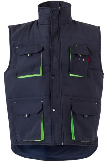 Image produit Gilet matelassé bicolore multipoches