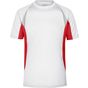 James&Nicholson Men's Running-T white/red