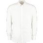 Kustom Kit Stretch Oxford Shirt Long Sleeve White