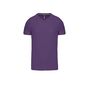 Kariban T-shirt col V manches courtes purple
