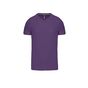 kariban T-shirt col V manches courtes - purple - L