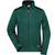 James&Nicholson Ladies´ Knitted Workwear Fleece Jacket -STRONG- dark_green_melange/black