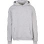 Build Your Brand Fluffy Hoody Heather grey
