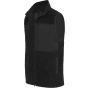 Front Row Recycled sherpa gilet black