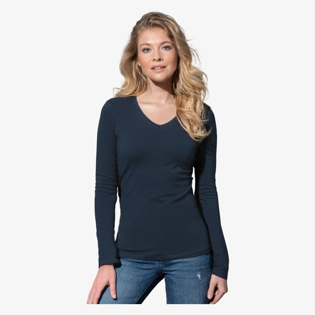 Claire V-neck Long Sleeve stedman