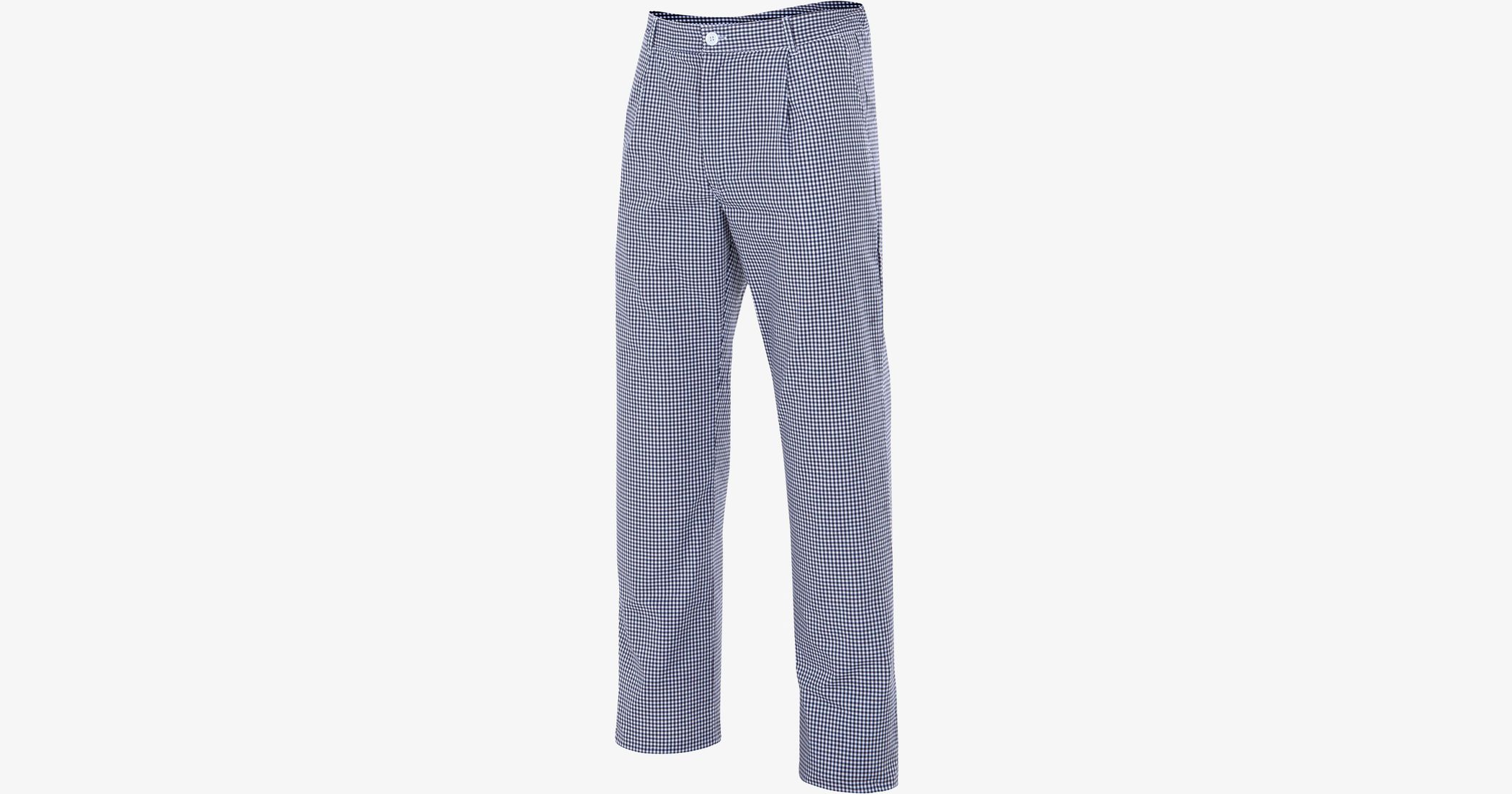 Pantalon De Travail Pour Cuisinier/hôtellerie - Taille élastique - Coton/polyester - Poches Latérales - Lavable En Machine