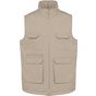 WK Designed To Work Gilet polycoton multipoches rembourré unisexe beige