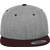 flexfit Classic Snapback 2-Tone Cap heather/maroon