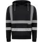 Korntex Hi-Vis workwear hoody cork Black