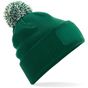 Beechfield Bonnet snowstar® à patch bottle_green/off_white