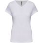Kariban T-shirt col V manches courtes femme white