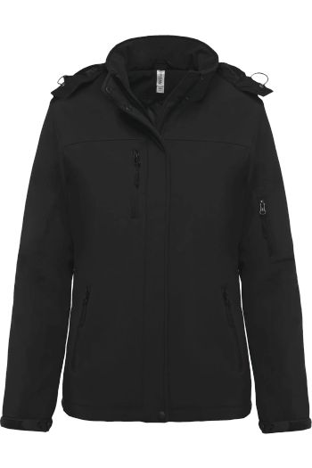 Image produit Parka softshell doublée à capuche pour femme