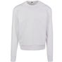 Build Your Brand Premium Oversize Crewneck Sweatshirt white