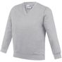 AWDis Academy Sweat-shirt à col en V pour enfants Academy academy_grey