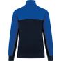 WK Designed To Work Sweat-shirt écoresponsable col zippé unisexe navy/royal_blue