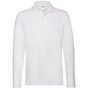 fruit of the loom Premium Long Sleeve Polo blanc