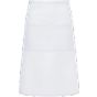 karlowsky XXL Oversized Bistro Apron Basic with Pocket White