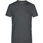 James&Nicholson Men's Heather T-Shirt - black_melange - L