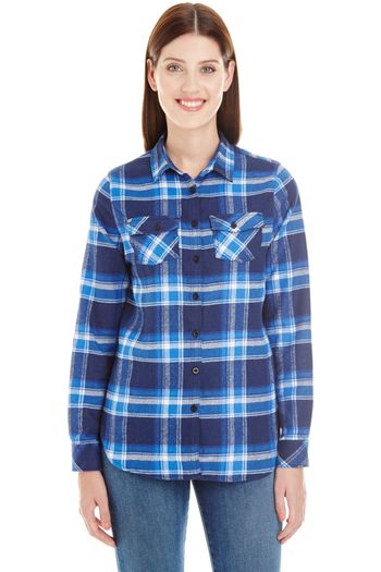 Image produit Women's Woven Plaid Flannel Shirt