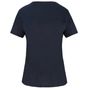 Kariban T-shirt bio col à bords francs manches courtes femme navy