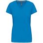 Kariban T-shirt col V manches courtes femme tropical_blue
