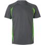 Velilla Tee-shirt technique bicolore grey/lime