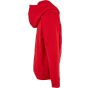 Build Your Brand Essentials Basic Kids Zip Hoody City red