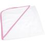 A&R Serviette à capuche Babiezz® Subli-Me White / Light pink