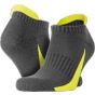 Spiro Compression 3-pack sports sneaker socks grey/lime
