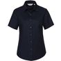 Russell Collection Ladies’ short sleeve tailored oxford shirt bright_navy