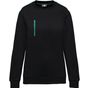 WK Designed To Work Sweat-shirt Day To Day zip poche contrastée unisexe black/kelly_green