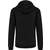 kariban sweat-shirt zippé capuche contrastée black/fine_grey