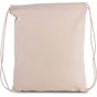 Kimood Petit sac à dos en coton bio avec cordelettes natural