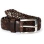 K-up Ceinture tressée en cuir dark_brown