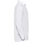 Russell Chemise en Popeline Polyester/Coton classique manches longues homme white