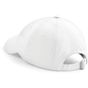 Beechfield Casquette en coton sergé épais profil bas white