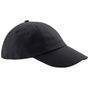 Beechfield Casquette en coton sergé épais profil bas black