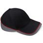 Beechfield Casquette de compétition Teamwear black/graphite_grey/classic_red