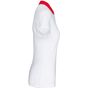 Kariban Polo jersey bicolore femme white/red