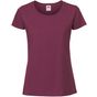 fruit of the loom Ladies Iconic 195 Ringspun Premium T bordeaux